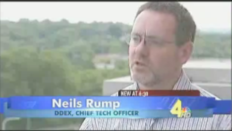 An interview I gave to local TV station WSMV Channel 4 in Nashville, Tennissee, in July 2011 about DDEX.